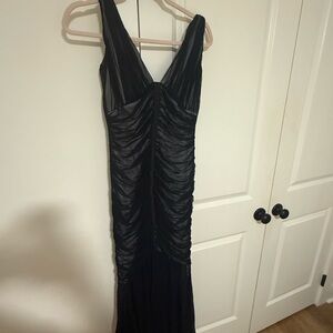 Tadashi vintage elegant Black Evening Dress medium